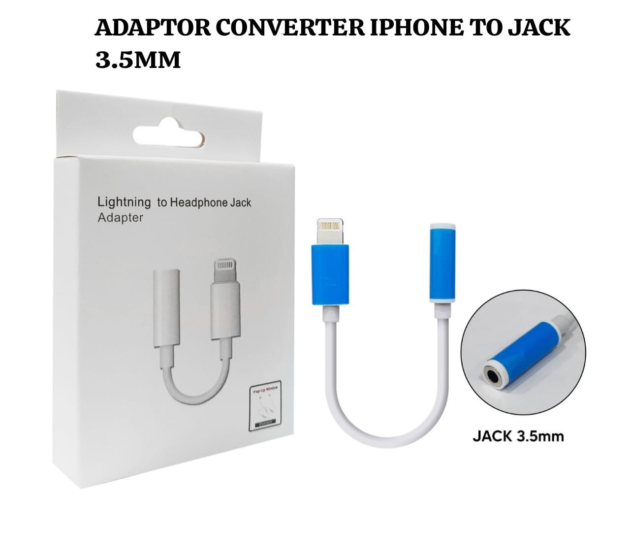 PP IMPORT ADAPTOR CONVERTER 99 IPHONE TO JACK 3.5MM