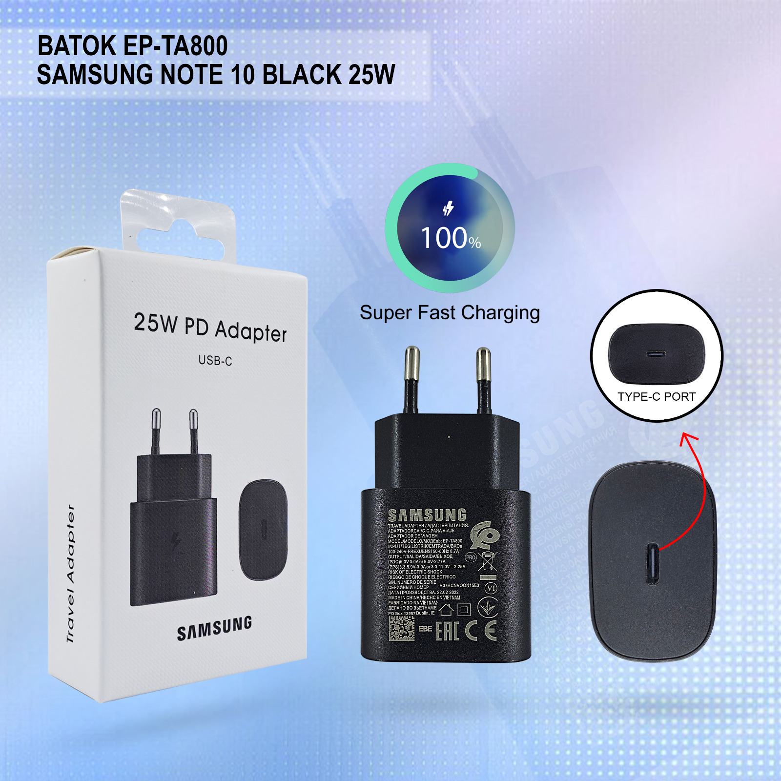 PP IMPORT BATOK 99 EP-TA800 SAM NOTE 10 BLACK 25W FC