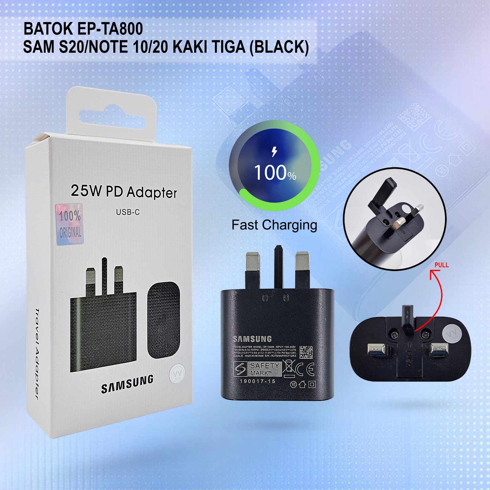 PP IMPORT BATOK VV EP-TA800 SAM S20/NOTE 10/20 KAKI TIGA FC BLACK
