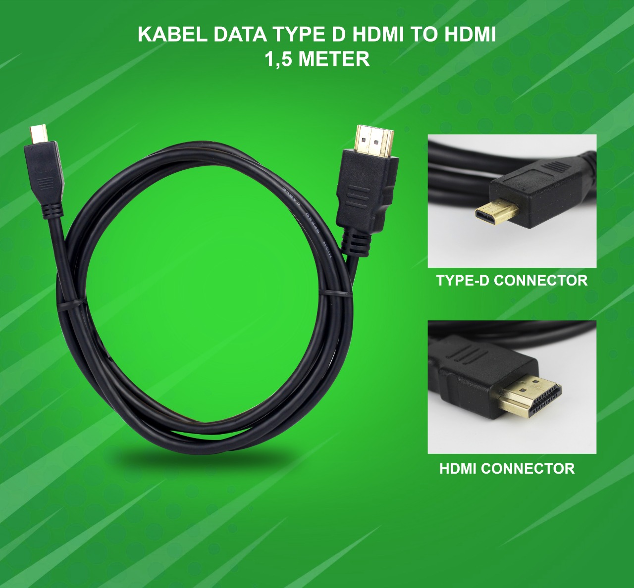 NP KD TYPE D HDMI TO HDMI 1.5 METER