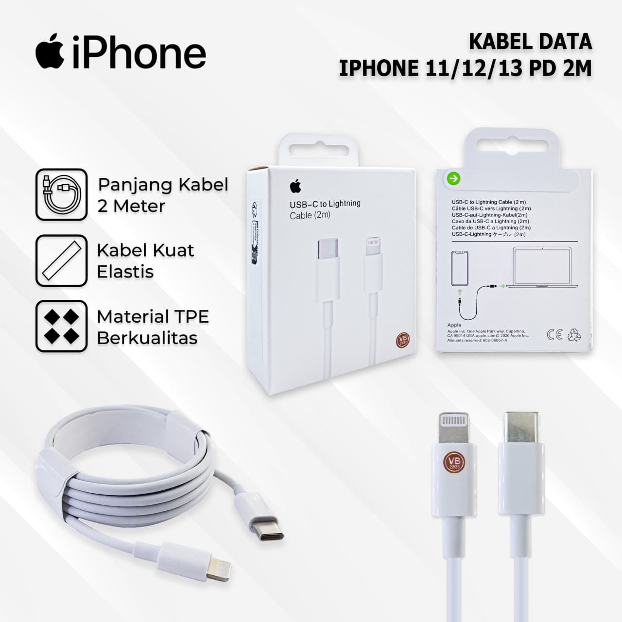 PP IMPORT KD VB IPHONE 11/12/13 PD 2M