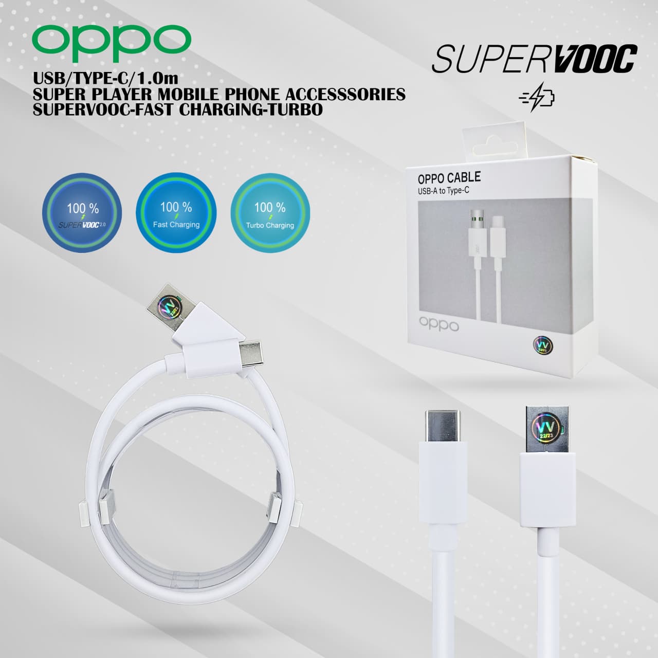 PP IMPORT KD VV OPPO RENO8 SUPER VOOC TYPE-C
