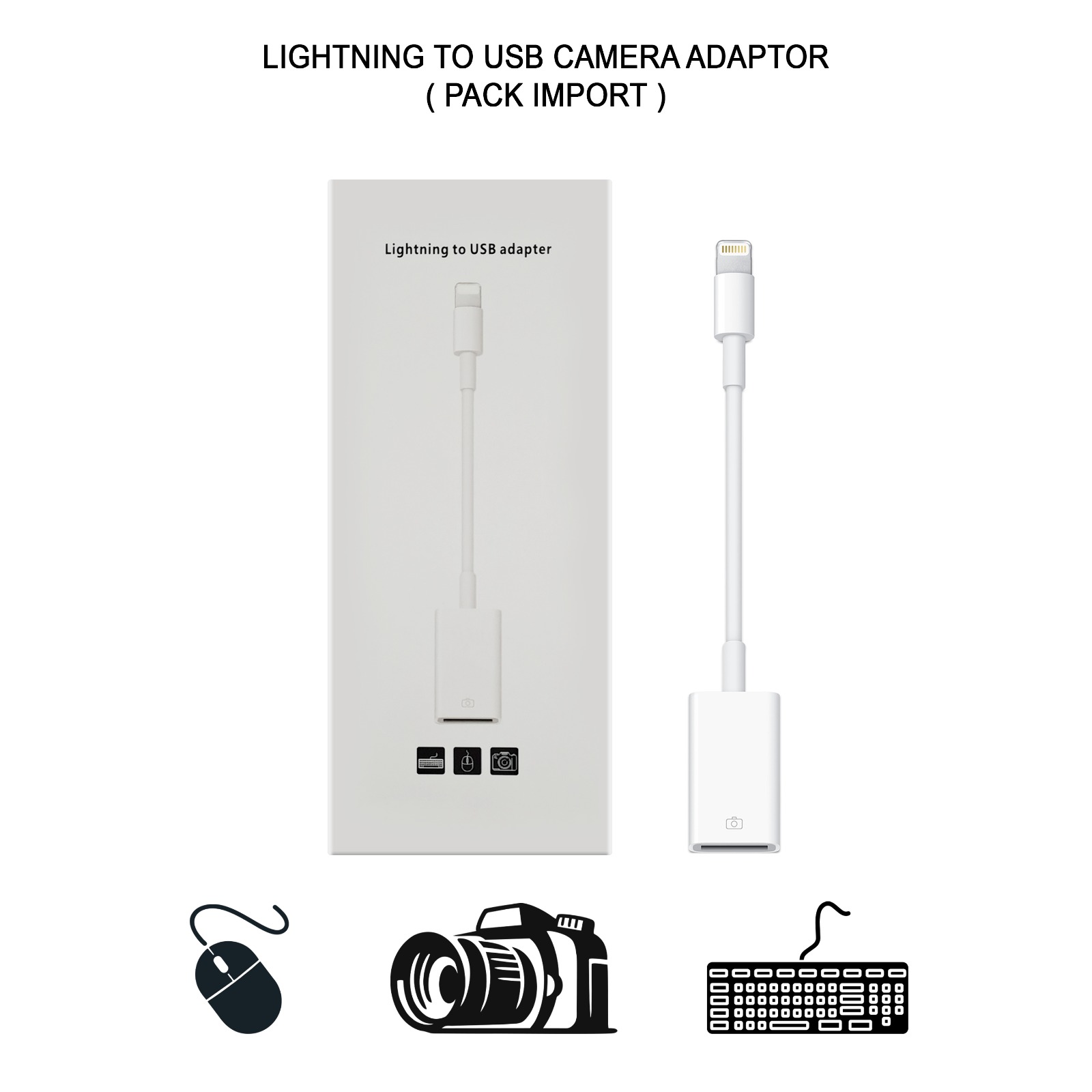 PP IMPORT IPHONE LIGHTNING TO USB CAMERA ADAPTOR