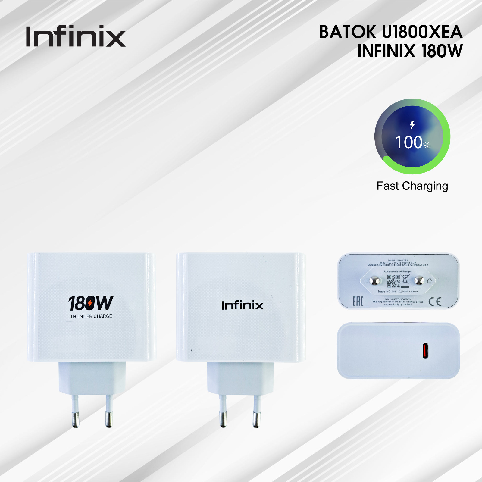 NP BATOK VB U1800XEA INFINIX 180W